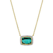 SLOANE STREET Green Tourmaline Necklace